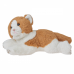 Ginger & White Cat Lying 25cm